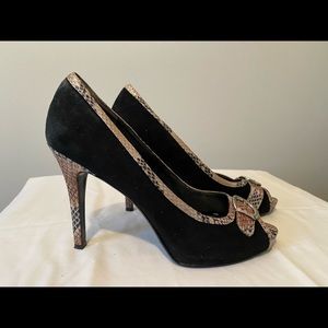 Nine West Popicon Suede Pumps, Black 10.5
